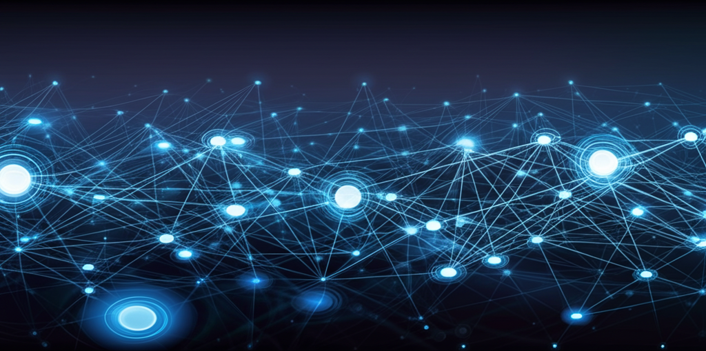 Mobile proxy network visualization showing cellular connections